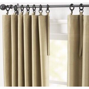 1 Pottery Barn DUPIONI SILK Drape Panel Curtain Pole Top 50x96 Color - Clay NEW